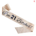 Birthday Queen/Girl Satin Sash 21 Birthday Sash Party Supplies Eatop.