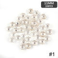 100Pcs/Bag 8-petal Lotus Bead Hat Hollow Flower Spacer Loos Charm Bead Cap for DIY Jewelry Making Bracelet Accessories 11mm-MOILY. 