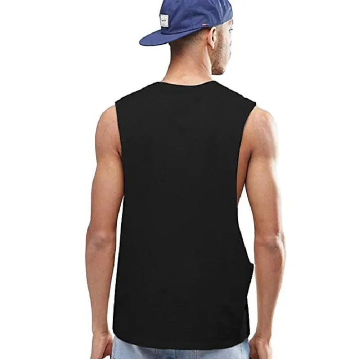 Men's%20Fitness%20Sleeveless%20Vest%20With%20Extreme%20Dropped%20Armhole%20Crew%20Neck%20Regular%20Fit%20Shirts%20TaTops%20-%20Image%204
