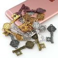 5 Colors Catholicism Christian Jewelry Key Charms Saint Benedict Key Pendants For DIY Pendants Necklace.