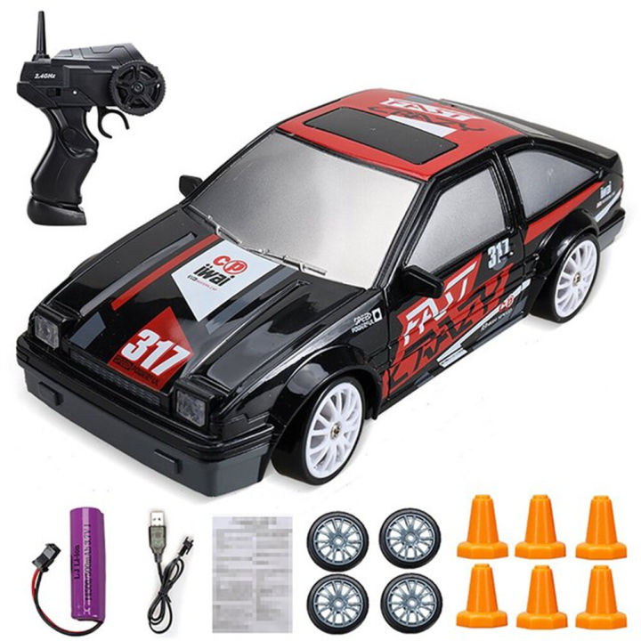 HB Toys SC24A RTR 1/24 2.4G 4WD Drift Remote Control Car, LED Road Lights, RTR Model, Childrens Gift Toy 07