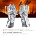 Long Safety Work Heat Resistant Gloves Aluminized Fire Smelting Welding Glove 2022 NEW. 