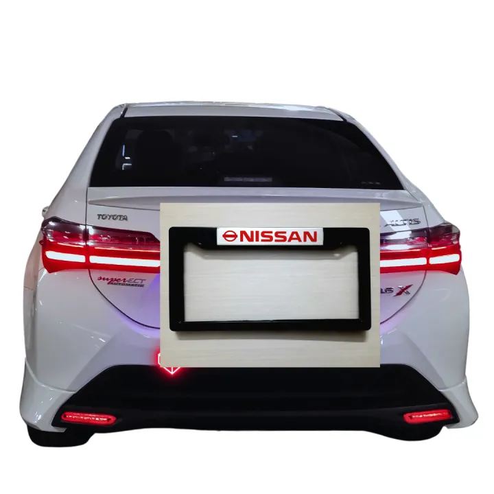 New%20Nissan%20logo%20Car%20License%20Number%20Plate%20Frame%202pcs%20-%20Image%203