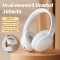 Wireless Headset Head-Mounted Earphones Bluetooth-Compatible 5.0 Noise Cancellation Headphones 3.5mm Jack for Music Sports. 