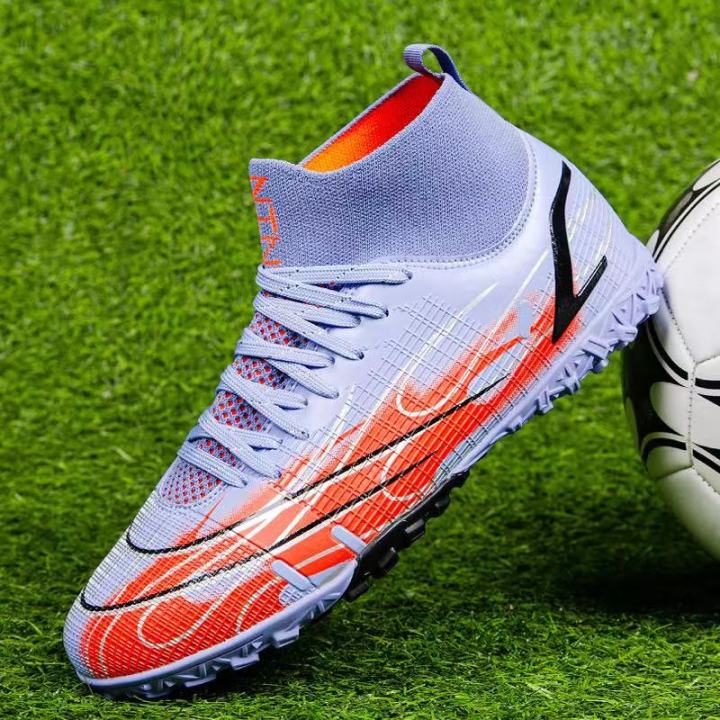 Zhenzu%20Soccer%20Shoes%20Boys%20and%20Girls%20High-TopTFBroken%20Nail%20Green%20Training%20Lawn%20Football%20Sports%20Shoes%20Students%20Training%20Primary%20School%20Teenagers%20-%20Image%202