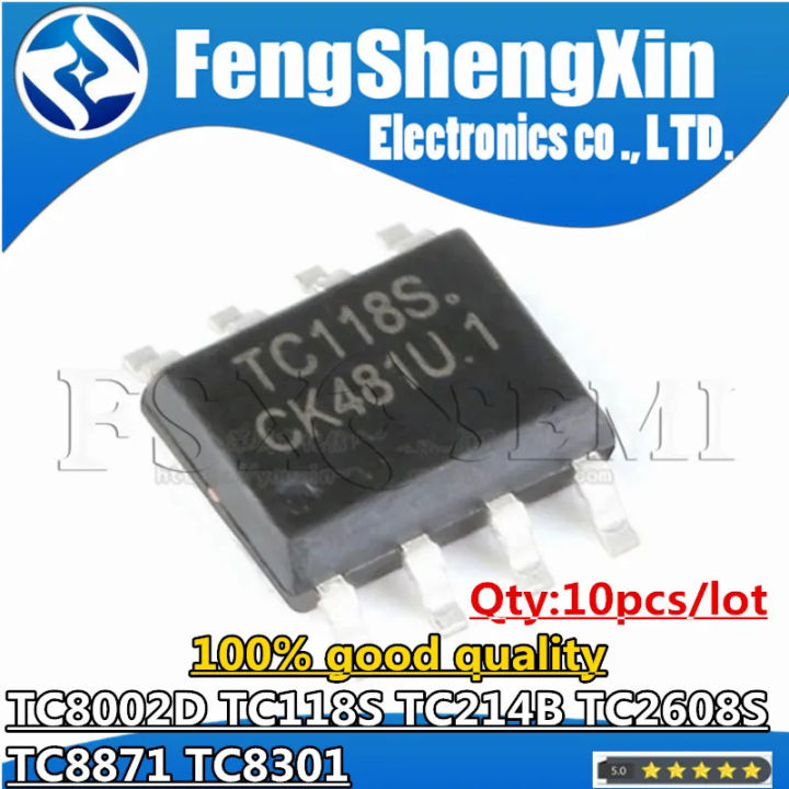 10PCs tc118s tc118 sop-8 tc424b tc214 tc8871 tc2608 tc8301 tc8002d chips