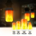 LED Dynamic Flame Effect Fire Light Bulb E27 B22 E14 LED Corn Bulb Creative Flickering Emulation 5W 12W LED Lamp Light. 