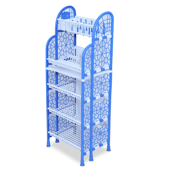 RFL Standard Kitchen Rack 5 Step SM Blue & White 881132 | Daraz.com.bd