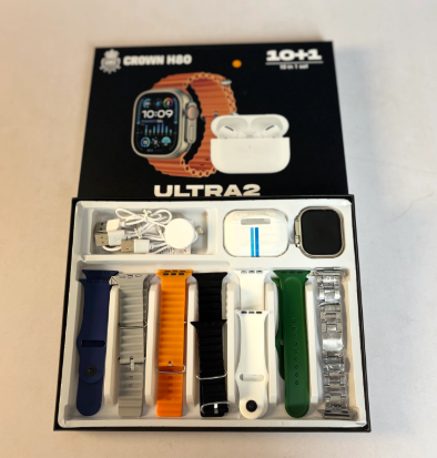 Smart Watch with 7 Extra Straps and AirPods Pro 2nd Gen Combo Smartwatch and Wireless Bluetooth Earbuds
