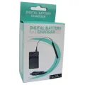 Digital Camera Battery Charger for OLYMPUS Li-10B/ Li-12B/ DBL10(Black). 