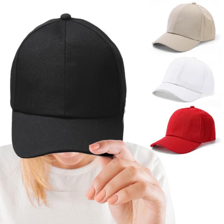 New Women Men Solid Color Breathable Baseball Caps Fashion