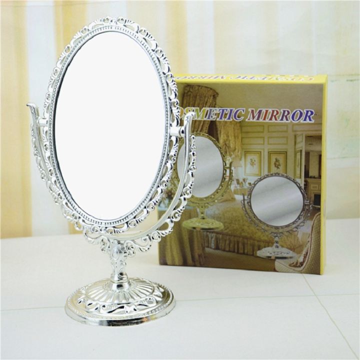 360%20degree%20Rotation%20Removable%20Straw%20Shell%20Double-Sided%20Princess%20Mirror%20Makeup%20Mressing%20Mirror%20With%20MultiColor%20-%20Image%202