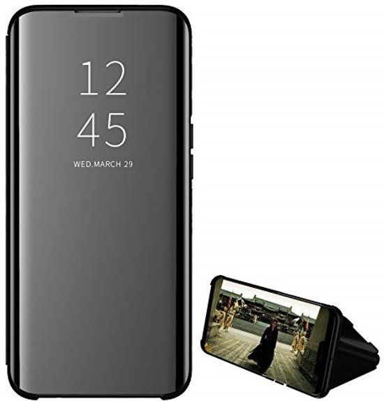 Smart Flip Case For Samsung Galaxy A10S Clear View Mirror Stand