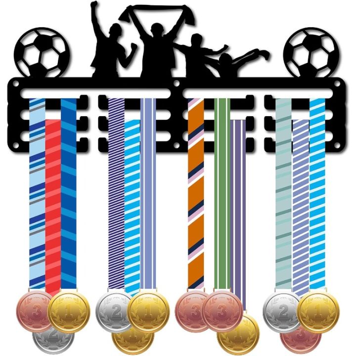 1PC Medal Holder Medal Hanger Display for Wall Home Badge Race Football Gymnastics Swimming Medalist Black 11.4 x 5.1 Inch