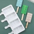 Silicone Ice Cream Mold – 4-Hole Small Block Shape, BPA-Free Ice Pop & Ice Cream Maker. 
