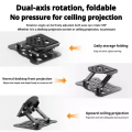 Mobile Projector Holder Stand Wall Mounted Removable Adjustable Universal Ceiling Bracket Support.