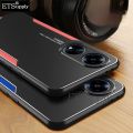 For Honor X5 Plus Phone Case Aluminum Metal Matte Cover Soft Silicone Frame Camera Protection Cover for Honor X5 Plus Back Cover.