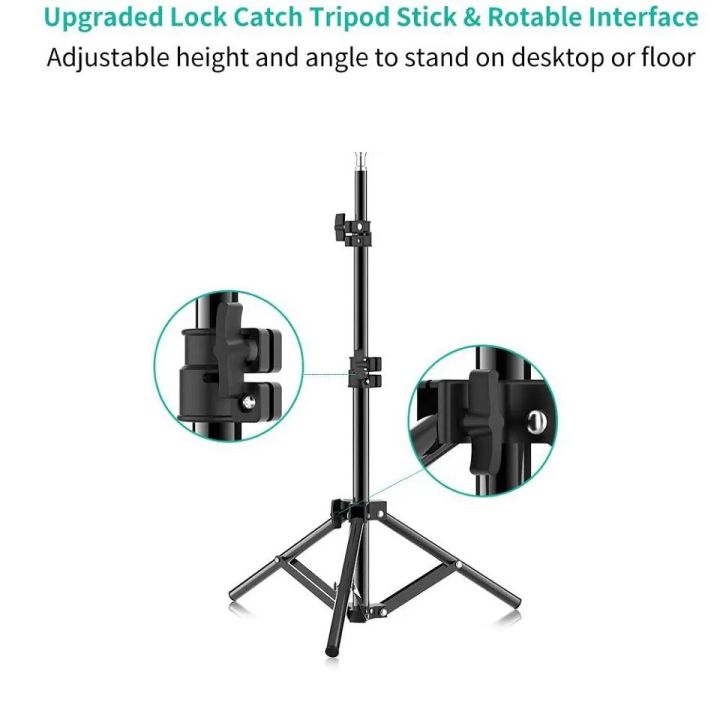 Photographic%20Lighting%20Stand%20Fill%20Light%20Stand%20Adjustable%20Tripod%20Suit%20For%20Ring%20Light%20With%201/4%20Screw%20Ring%20Lamp%20Softbox%20Ringlight%20-%20Image%203