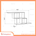 Laminated Board Book Shelf | Showpiece Rack | Living Room furniture | BS - 64.