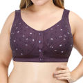 Front Closure Cotton Bras Women Large Bust Camisole Bra 52/120 Underwear Female Soft Lingerie 36 38 40 42 44 46 48 50 52 B C Cup.