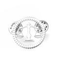 Libra Balance Advocate Brooch Justice and Equity Symbol For Men's Shirt Jewelry Lawyers Judge Steel Lapel Pin. 