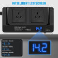 Efficient Portable power inverter for cars User-friendly Multi-functional Lightweight 12V to 240V car converter Compact Portable Car inverter with USB ports for Road trips Camping adventures Outdoor activities Truckers Travel enthusiasts.