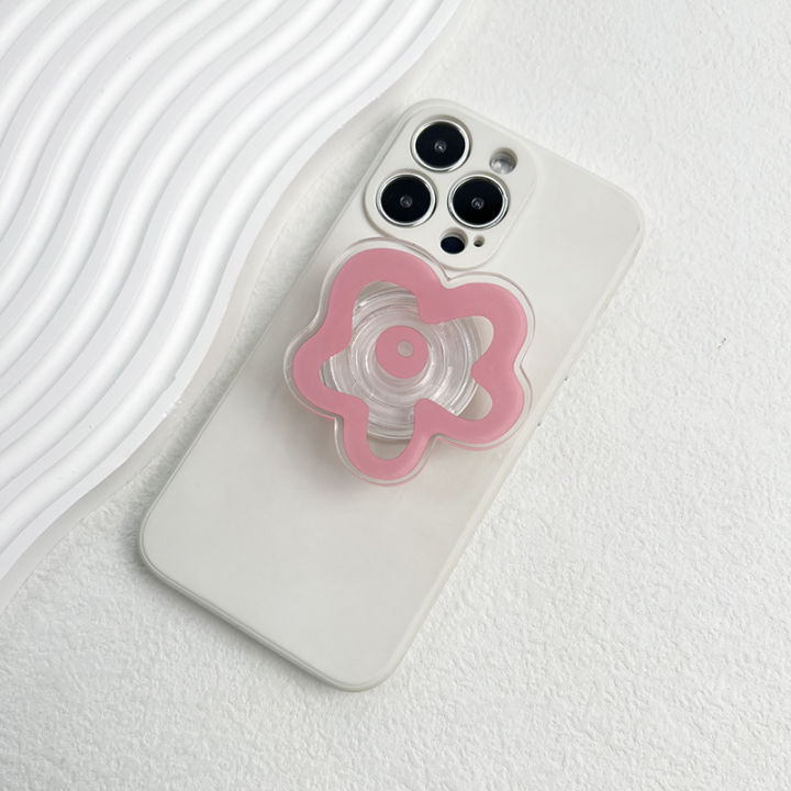 4mm%20Acrylic%20Solid%20Color%20Transparent%20Flower%20Mobile%20Phone%20Holder%20Creative%20Lazy%20Desktop%20Support%20Back%20Sticker%20Mobile%20Phone%20Ring%20-%20Image%207