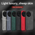 Luxury Plain Skin Texture Leather Casing For Xiaomi Civi 4 Pro 5G 2024 Civi4 Civi4Pro Automatic Suction Camera Protect Matte PC Hard Case Business Shockproof Phone Case Back Cover.