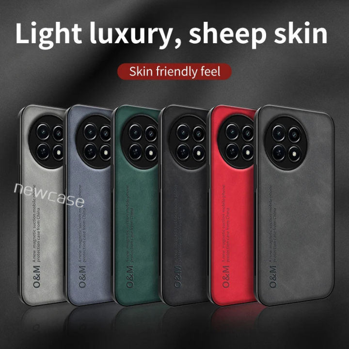 Luxury%20Plain%20Skin%20Texture%20Leather%20Casing%20For%20Xiaomi%20Civi%204%20Pro%205G%202024%20Civi4%20Civi4Pro%20Automatic%20Suction%20Camera%20Protect%20Matte%20PC%20Hard%20Case%20Business%20Shockproof%20Phone%20Case%20Back%20Cover%20-%20Image%202