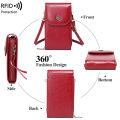 Panyin Leather Goods 2024 Spring Summer New RFID Small, Lightweight and Simple Oil Wax Mobile Phone Bag Versatile Women's Shoulder Bag. 