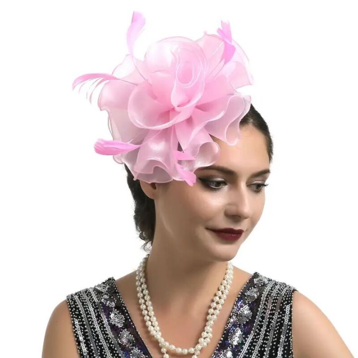 Fashion%20Feather%20Mesh%20Fascinator%20Hat%20Hair%20Clip%20Women%20Cocktail%20Wedding%20Party%20Bridal%20Hat%20Fascinator%20Ladies%20Dress%20Hair%20Headband%20-%20Image%205