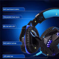 Kotion Each G2000 Over-ear Gaming Headphone with Mic and Stereo Bass LED Light -Blue. 