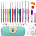 Crochet Hook Set | Different Sizes of Crochet Aluminum Hooks and Various Crocheting Accessories | Crocheting Set for Beginners and Experienced Crocheters.
