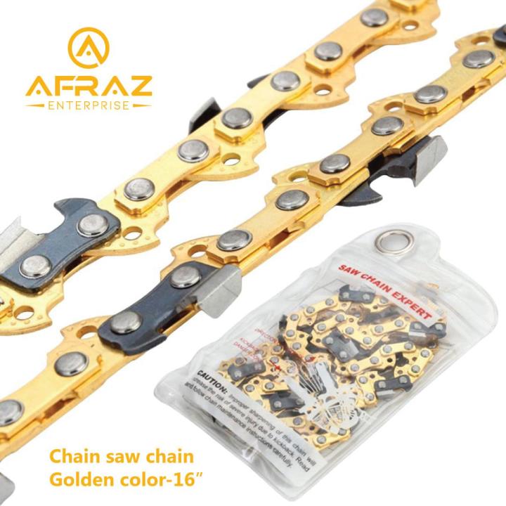 16 Inch Electric Chain Saw Chain Yellow Gold Steel Chainsaw Chain Daraz .bd
