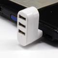 Mini USB Hub 2.0 Adapter Rotatable -High Speed U Disk Reader Splitter 3 Ports USB 2.0- for Computer PC Laptop Mac Accessories.