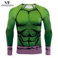 VIP FASHION Man Muscle T-shirts Superhero Shirt Compression Top Tee Party Male Cosplay Tshirt Exercise Clothing for Gym.