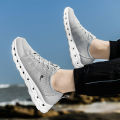New Mesh Men's Sneaker Summer Breathable Mesh Shoes Non-Slip Wear-Resistant Casual Shoes Korean Style All-Match Deodorant Men's Shoes.