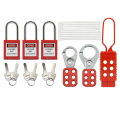 Lockout Tagout Kit -Lockout Tagout Tag, Nylon Tie, Nylon Storage Bag, RedSafety Padlock, Lockout Tagout Locks ( Red Kit ). 