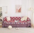 Nordic ins style sofa blanket sofa towel cover cloth outdoor living room sofa cover towel double-sided ethnic style back towel camping.