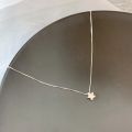 925 Sterling Silver Heart-shaped Necklace Female Clavicle Chain Shiny Star Pendant Simple Fashion Jewelry Party Birthday Gift. 