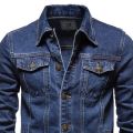 Blue Denim Jacket for Men | Stylish Slim Fit Denim Jacket | Classic Casual Jean Jacket | Comfortable All-Season Outerwear | Durable & Trendy Denim Wear | Lightweight Blue Denim Coat | Fashionable Men's Denim Jacket for Everyday Use | Vintage Look Denim. 