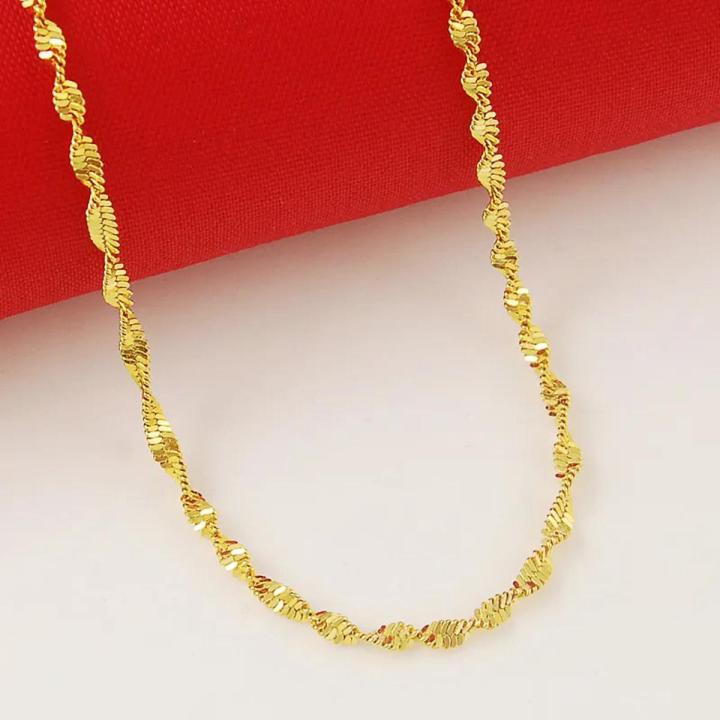 CM Jewelry flexible Long Lasting Lightweight Classic Daily Wear Necklace Chain For Girls