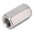 Long Rod Coupling Hex Nut, 5PCS Metric Hex Coupling Nut M12 Stainless Steel for Threaded Rod.