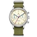 RED STAR 40mm 38mm 1963 Chronograph Men Mechanical Watches Sapphire with seagull ST1901 Movement With Gooseneck Mens Watch.