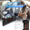 5V 10W Amplifier Bluetooth MP3 Decoder Board Car MP3 Player USB FM Recording Folder Switching Microphone Handsfree with Remote. 
