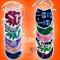 12 Pcs multicolor Baby Soft Cotton Bibs High Quality Double Layers Waterproof. 