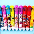 Multicolor 8 in 1 cartoon character ballpoint pen.