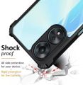 OPPO A78 5G Transparent Black Silicone Back Cover Protective Case. 