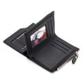 Vintage Men PU Leather Wallet Short Slim Male Purses Money Credit Card Holders with Zipper Men Wallet Money Bag. 