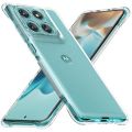 Crystal Clear Back Cover Case for Motorola Moto Edge 60 Fusion 5G | Shockproof Soft TPU Case | Cushioned Edges for Ultimate Protection Back Cover Case (TPU, Transparent).